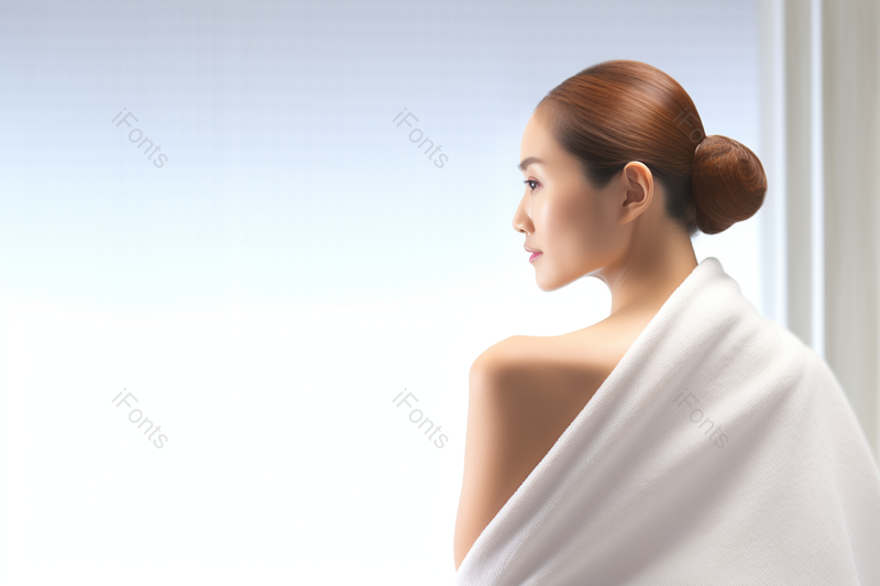 美丽年轻女性修身养生SPA背部展示,高清,摄影图,摄影图片,图片大全,摄影图免费下载